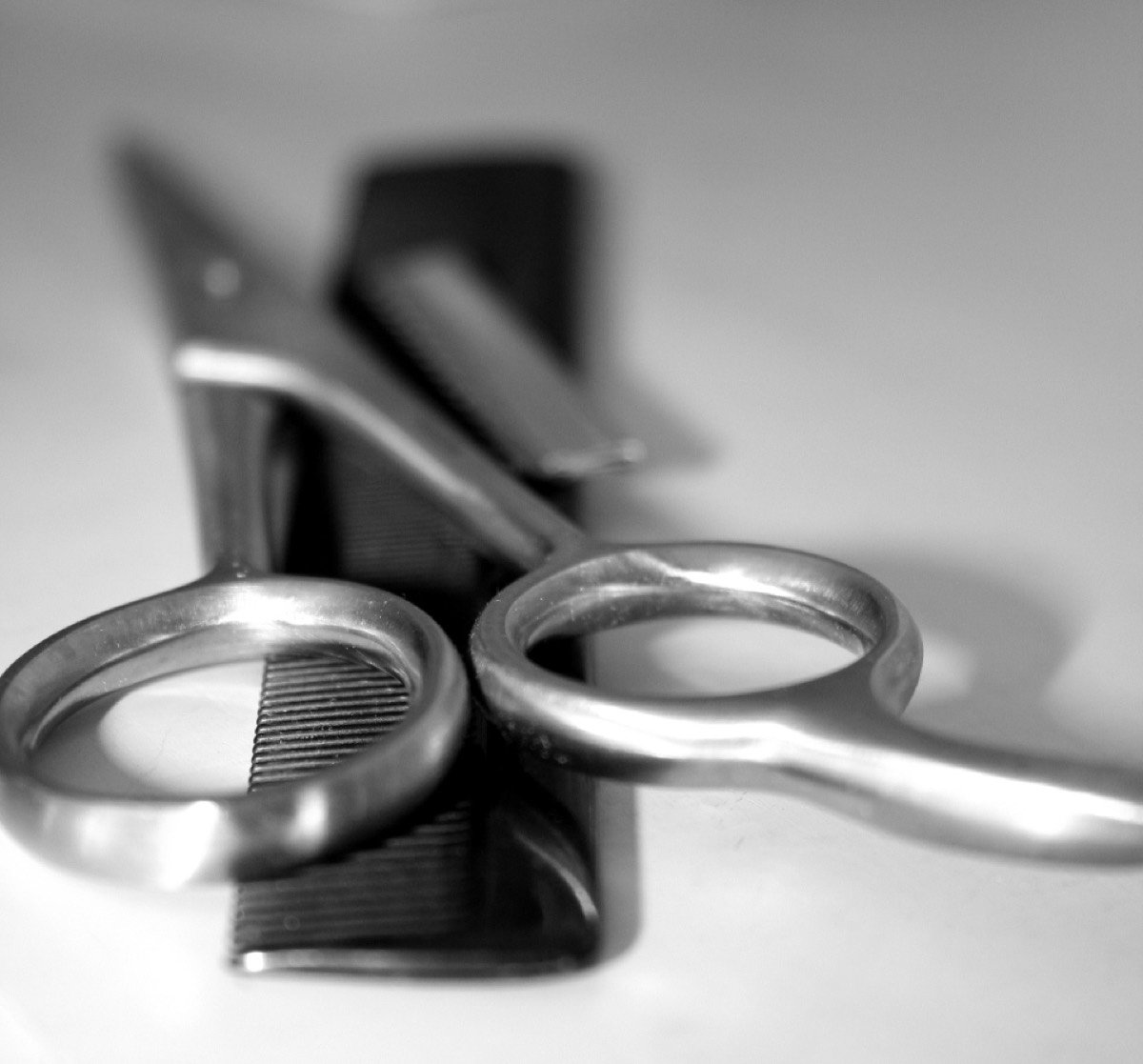 Comb and scissors