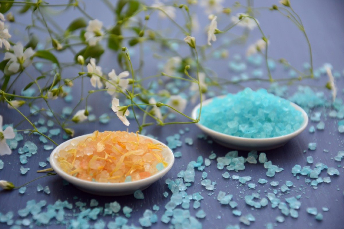 Bath salts and aromatherapy oils